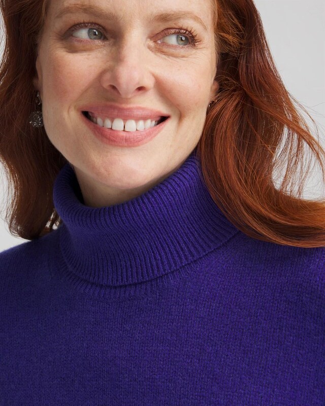 Cashmere Turtleneck Sweater Tunic - image 4